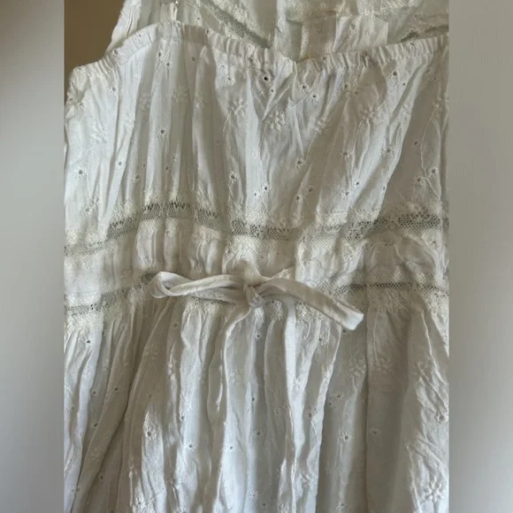 Vintage white eyelet babydoll top - Picture 4 of 5